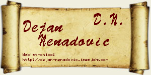 Dejan Nenadović vizit kartica